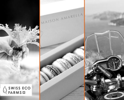 Nous accompagnons trois nouvelles start-up : Swiss Eco Farms, Maison Amarella et Cruizador